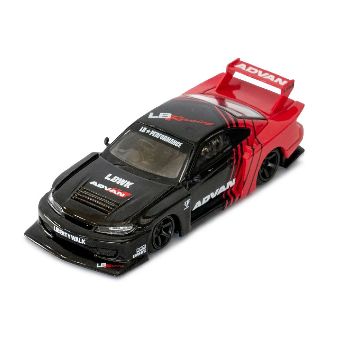 1:64 Diecast Nissan Silhoutte S15 Silva LB-Super Mini GT Model Araba