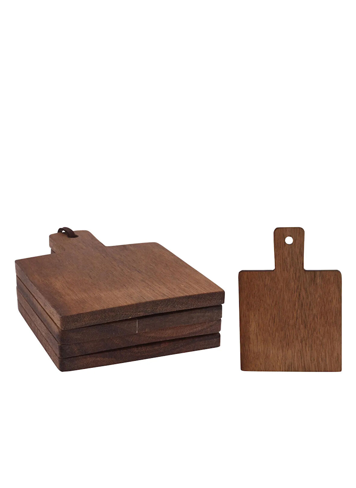 Boyner Evde Çok Renkli Bardak Altlıgı Akasya Ağacı 4'lü 14x10 cm