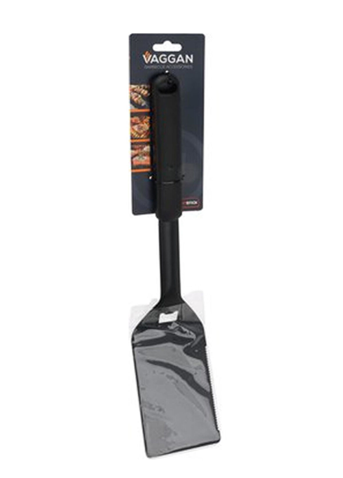 Barbekü Spatula Yapışmaz Paslanmaz Çalik Siyah 46,5cm