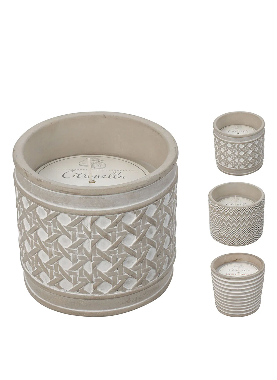 Boyner Evde Bej Mum Citronella Mum 2 Fitilli 240 gr Gri