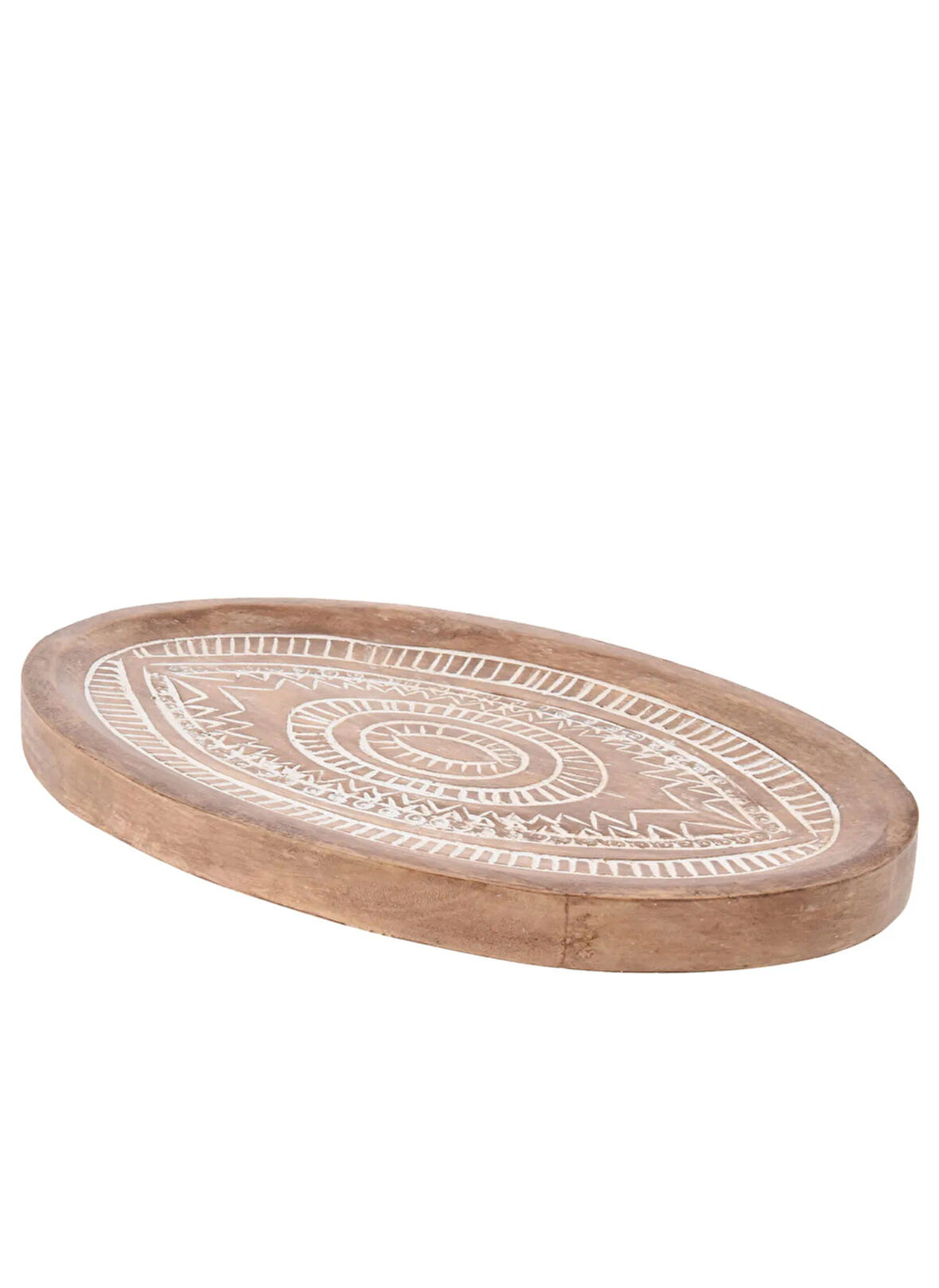 Boyner Evde Kahve Dekoratif Tabak TABAK MANGO AĞACI 20X30CM