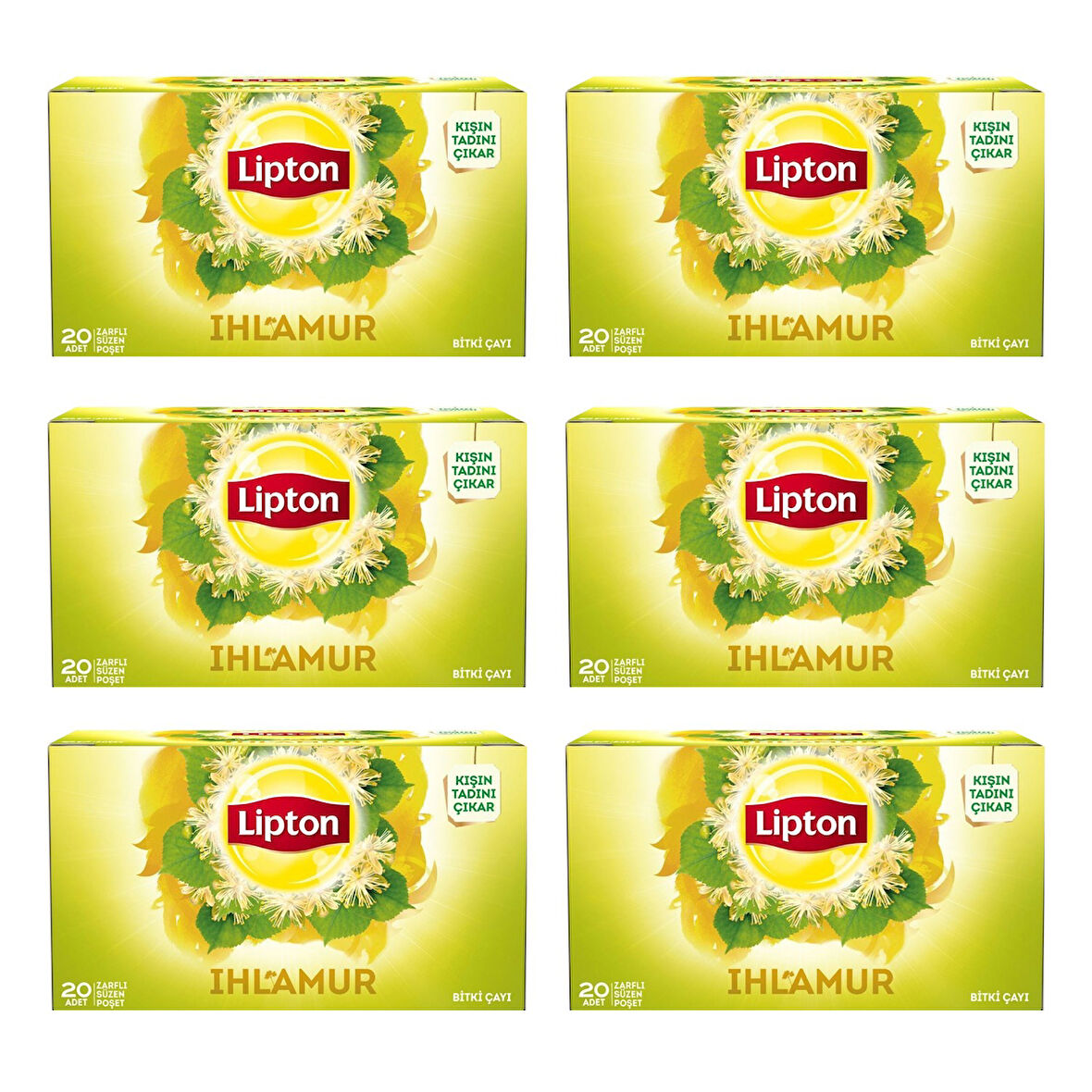 Lipton Ihlamur Bardak Poşet Çay X 6 Adet