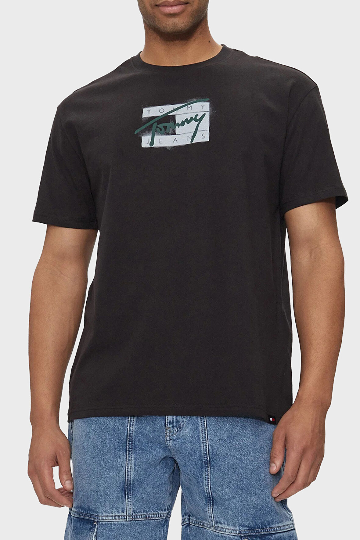 Tommy Jeans Erkek T Shirt DM0DM18528 BDS