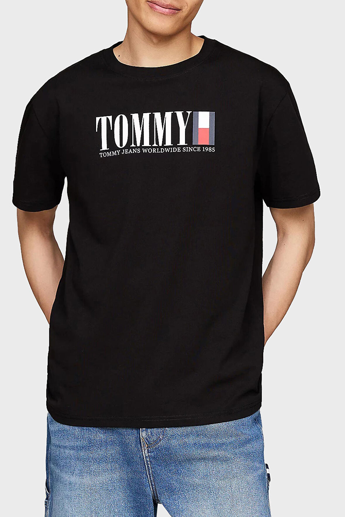 Tommy Jeans Erkek T Shirt DM0DM18533 BDS