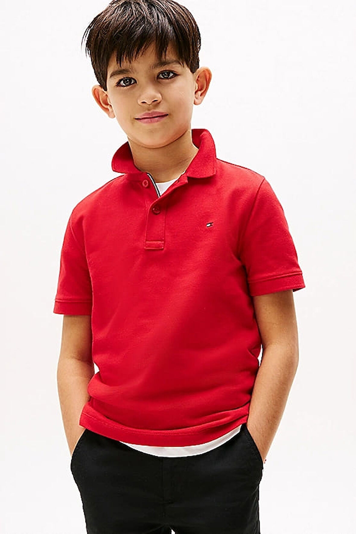 Erkek Çocuk Th Polo T-Shirt - Kırmızı | 6 Yaş