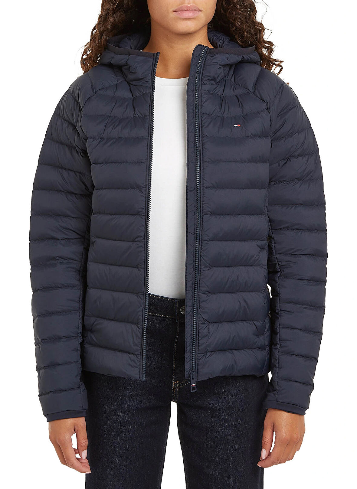 Tommy Hilfiger Lacivert Kadın Şişme Mont SPORTY LW DOWN JACKET