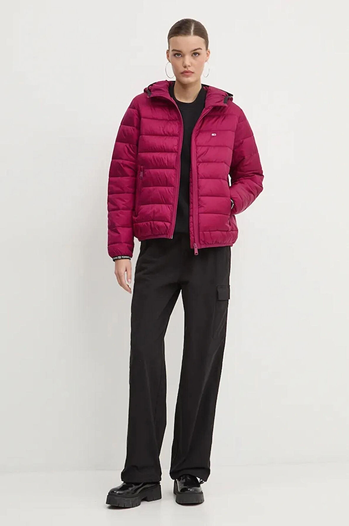 Tommy Jeans TJW QUILTED TAPE HOOD JACKET EXT