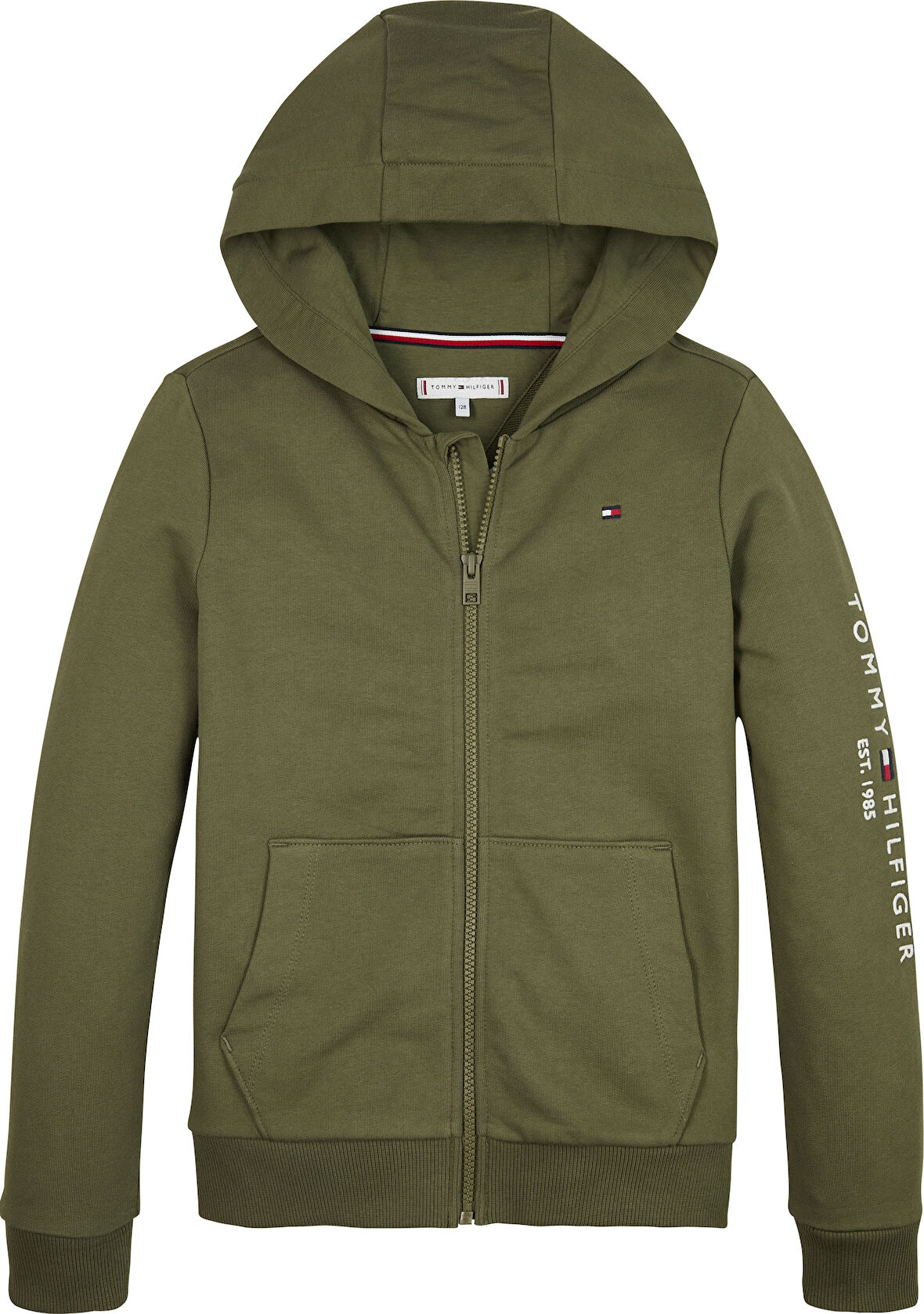 Tommy Hilfiger Baskılı Erkek Yeşil Sweatshırt KS0KS00421MSH