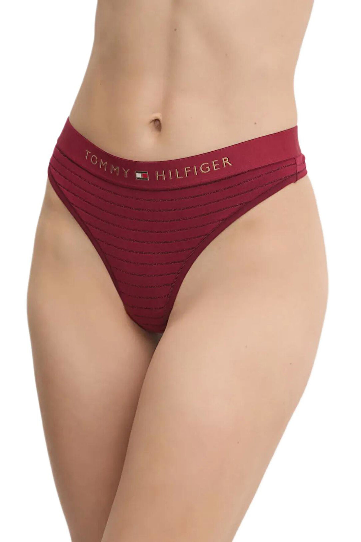 Tommy Hilfiger Kadın Kırmızı Coordinate Thong UW0UW05589 