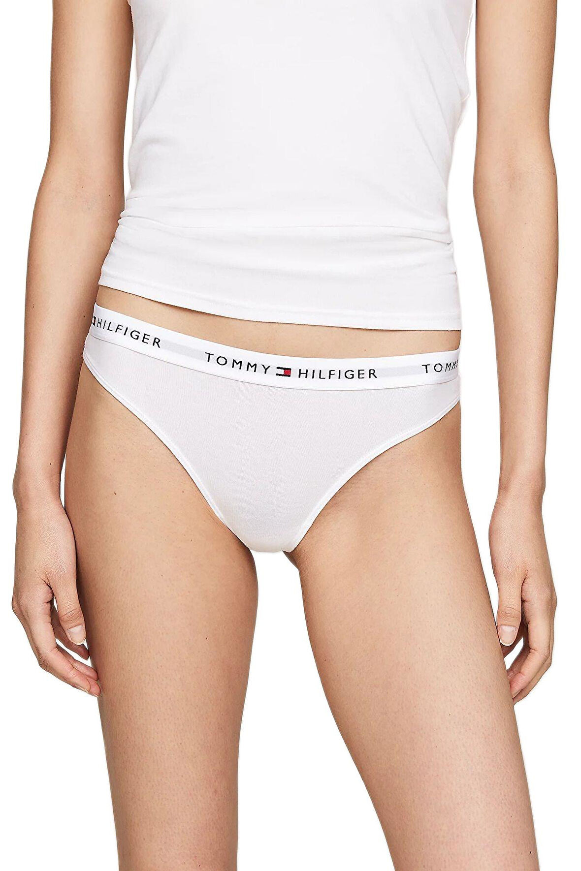 Tommy Hilfiger Kadın Beyaz 3'lü Tanga UW0UW05530