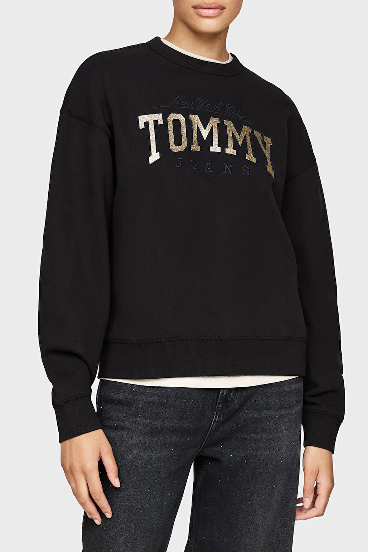 Tommy Jeans Kadın Sweat DW0DW19845 BDS