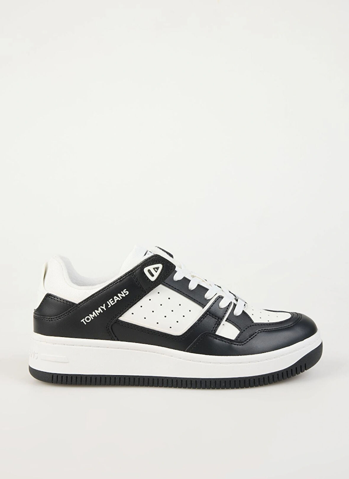 Tommy Hilfiger Beyaz - Siyah Erkek Sneaker TJM BASKET RETRO CUPSOLE WL