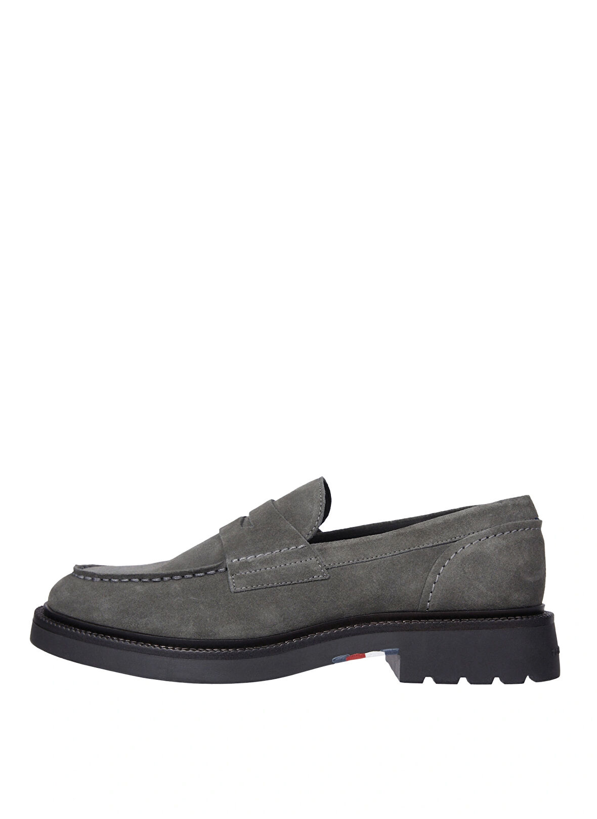 Tommy Hilfiger Süet Gri Erkek Loafer HILFIGER COMFORT LWT SDE LOAFER