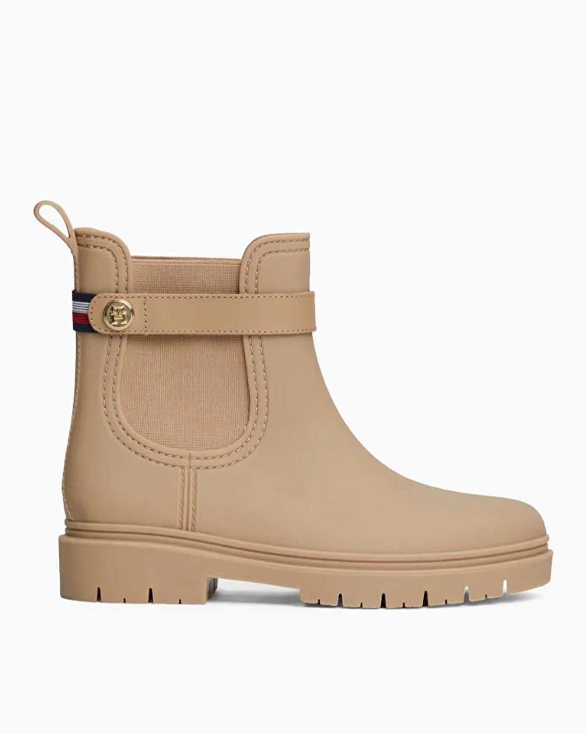 Tommy Hilfiger Stud Rubberised Nautical Rainboot