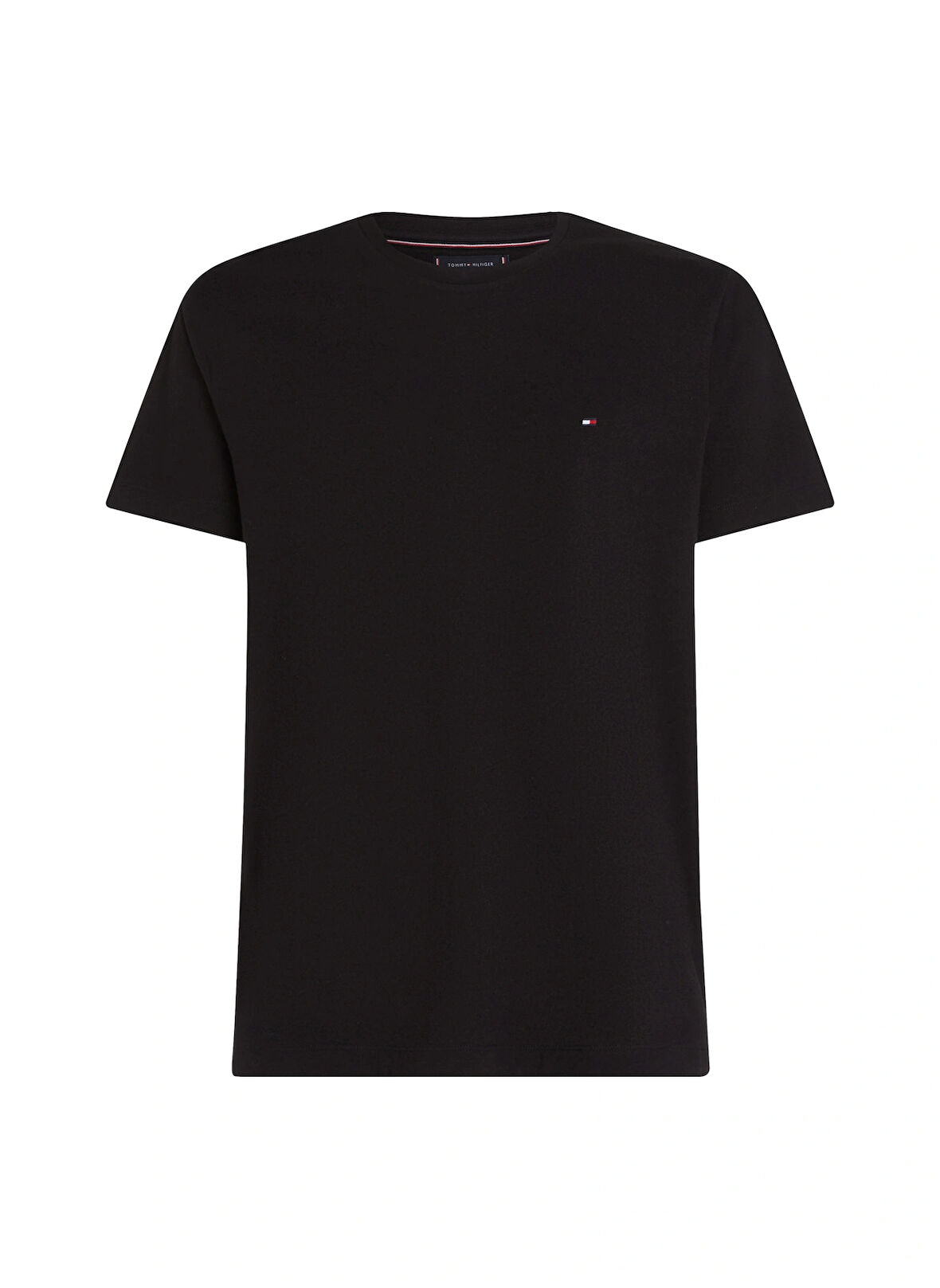 Tommy Hilfiger Bisiklet Yaka Siyah Erkek T-Shirt MW0MW37267BDS