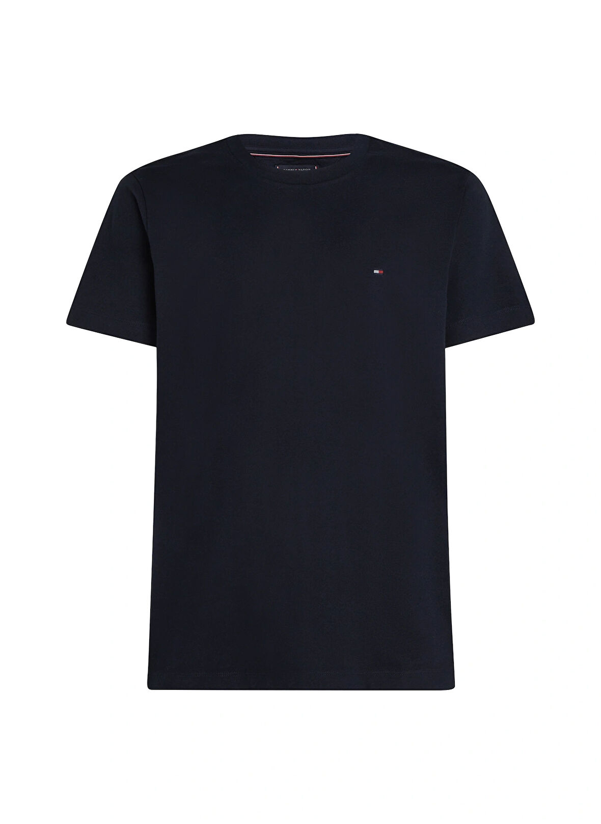 Tommy Hilfiger Bisiklet Yaka Mavi Erkek T-Shirt MW0MW37267DW5