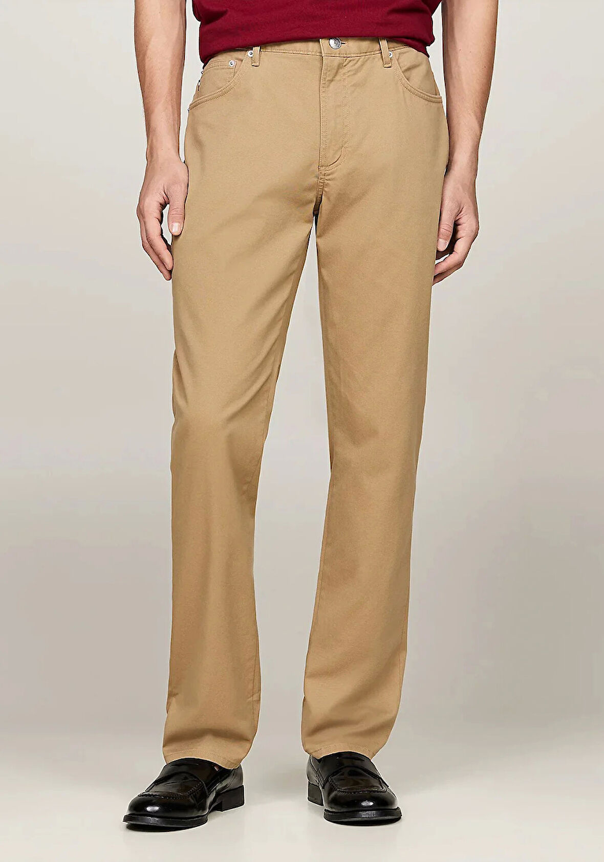 Tommy Hilfiger DENTON 5PKT 1985 PIMA COTTON Erkek Haki Pantolon MW0MW36429RBC