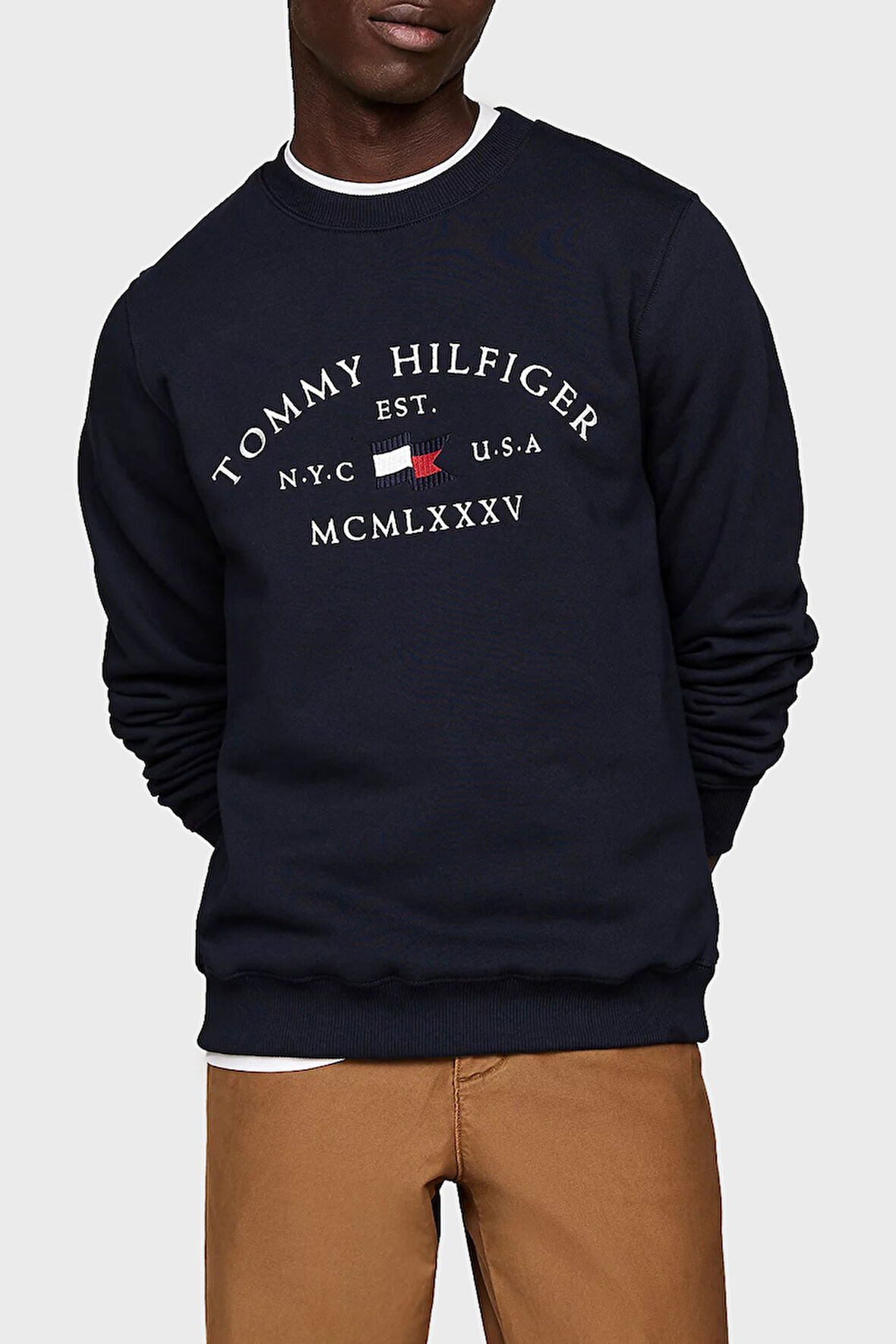 Tommy Hilfiger Erkek Sweat MW0MW35526 DW5