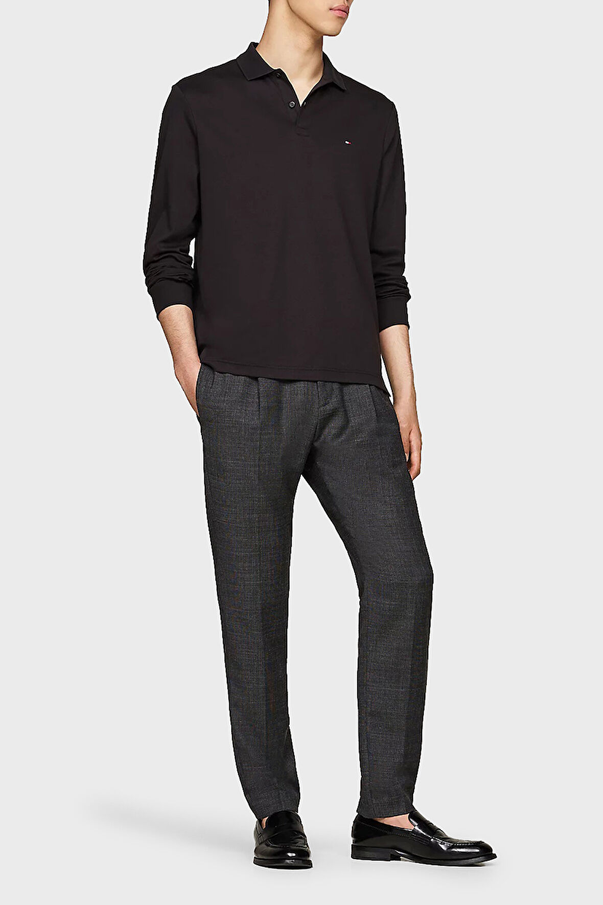 Tommy Hilfiger Erkek Polo Yaka Sweat MW0MW37317 BDS