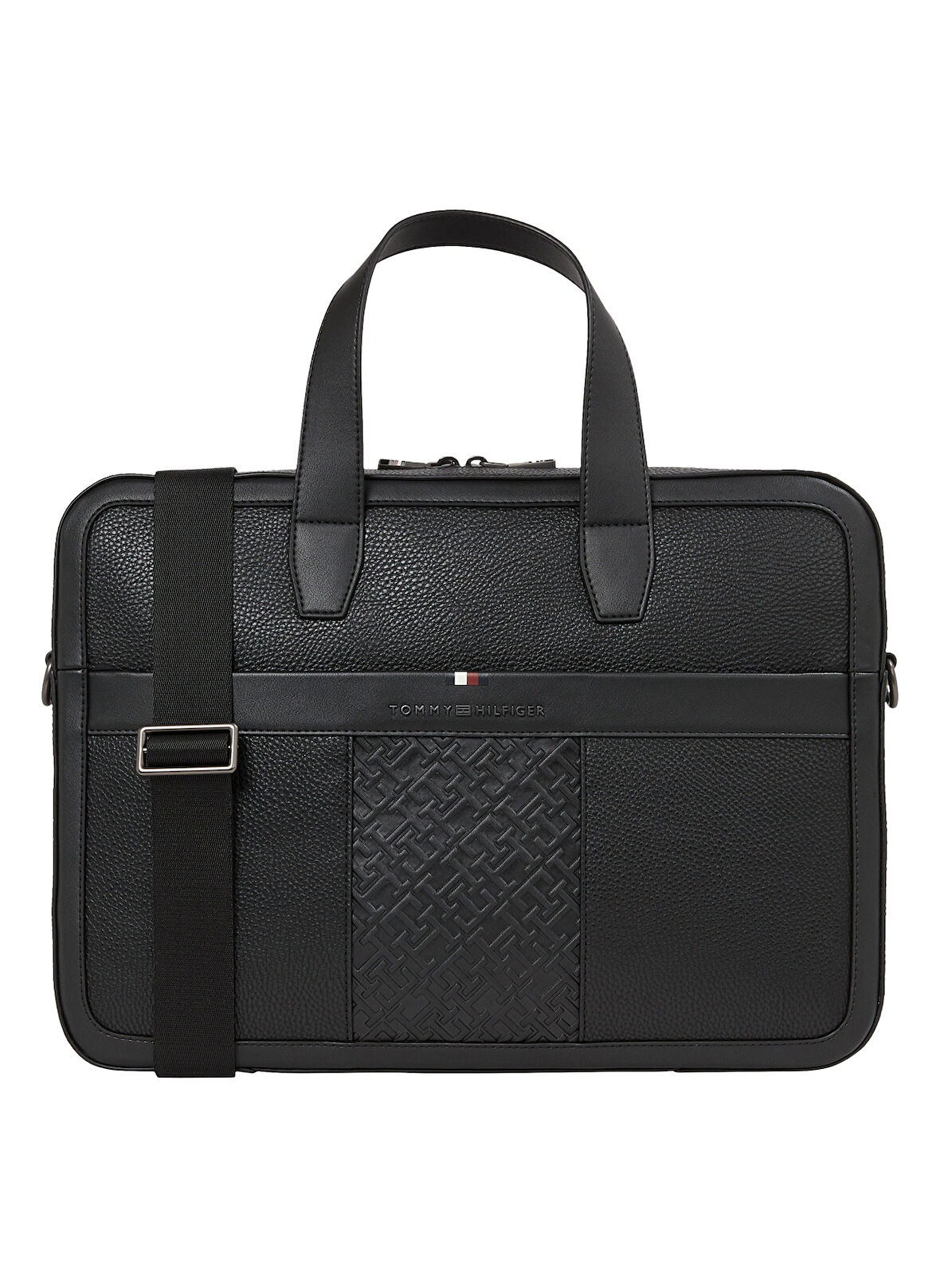 Tommy Hilfiger Siyah 40,5x28x6 cm Erkek Laptop Çantası TH CENTRAL MONO COMPUTER BAG