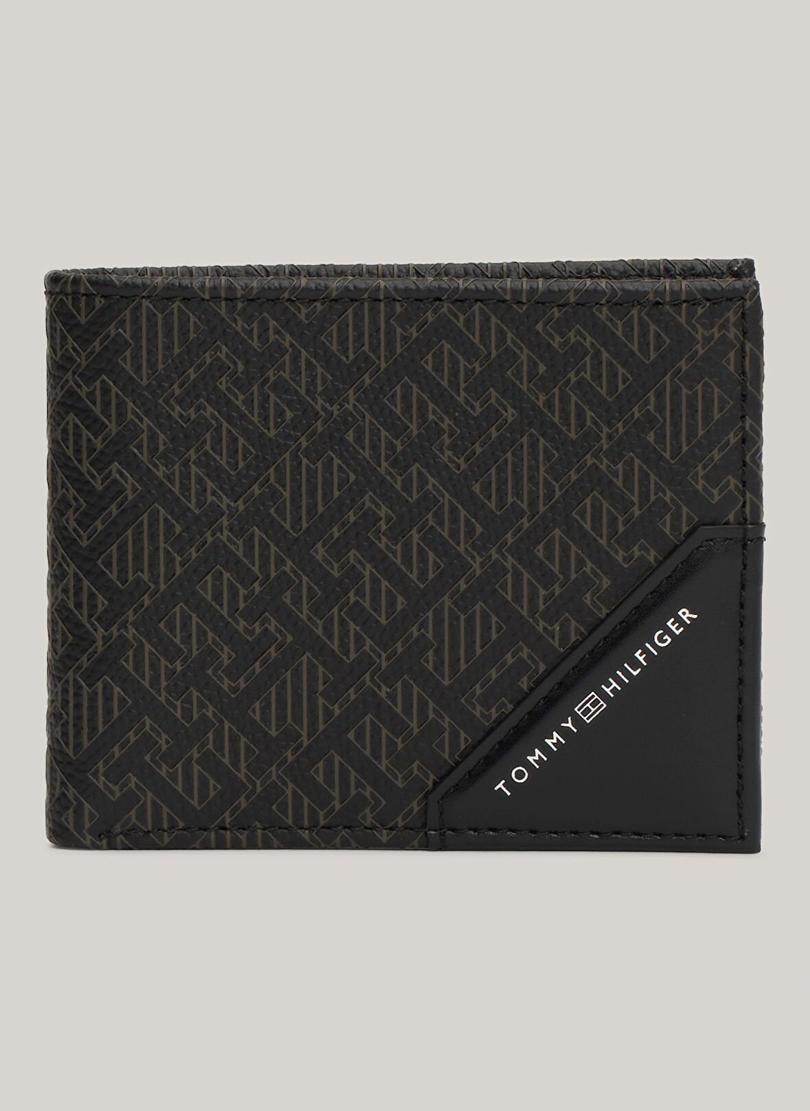 Tommy Hilfiger Siyah Erkek Cüzdan TH MONOGRAM MINI WALLET