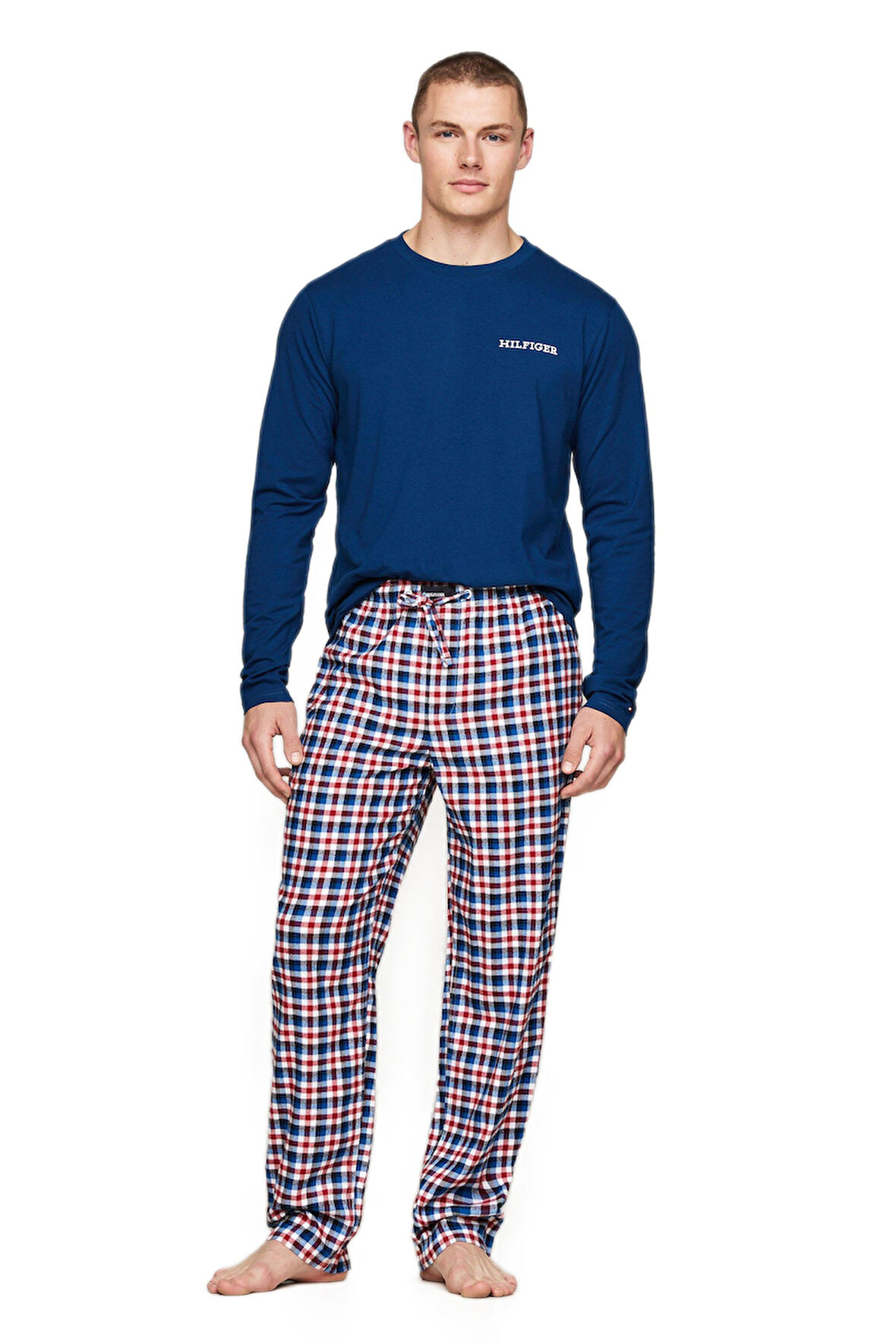 Tommy Hilfiger Erkek Flannel Pijama Takımı UM0UM03360