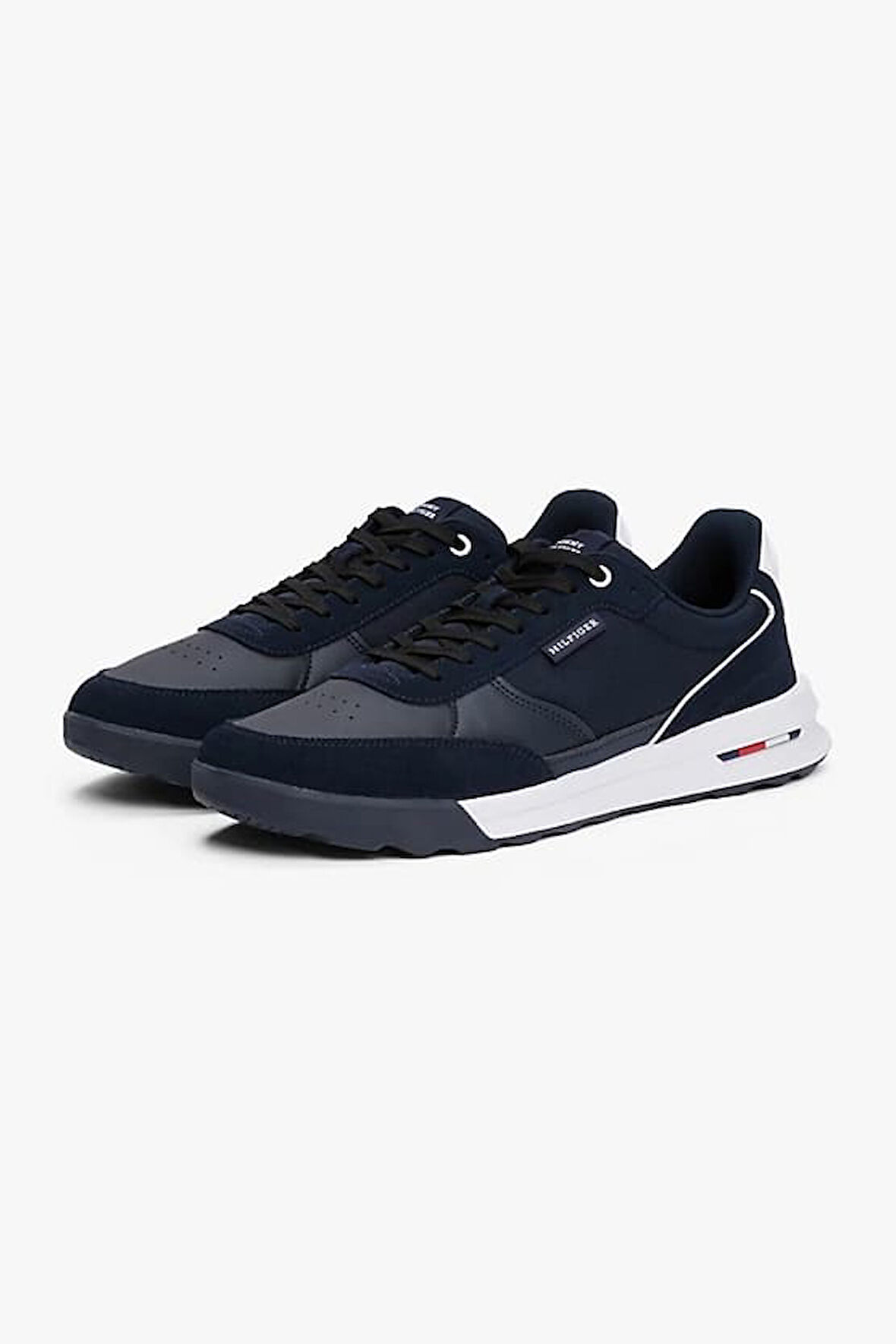 Erkek Retro Deri Sneaker - Lacivert | 44