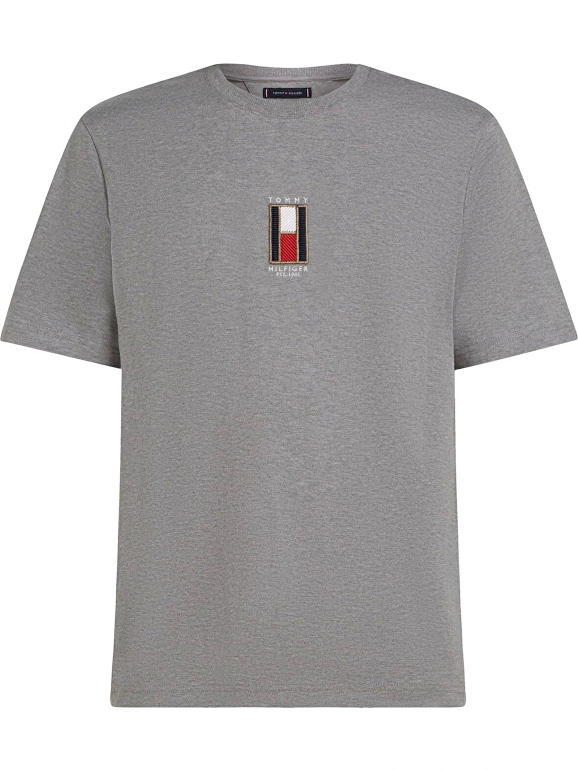 Tommy Hilfiger Erkek Gri T-Shirt