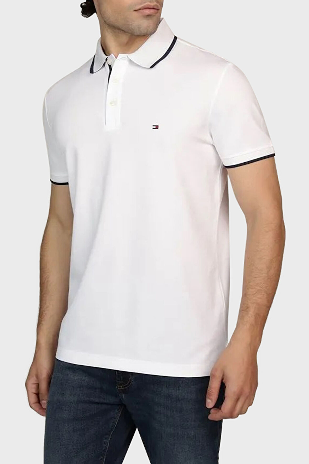 Tommy Hilfiger Erkek Polo Yaka T Shirt MW0MW37514 YBR
