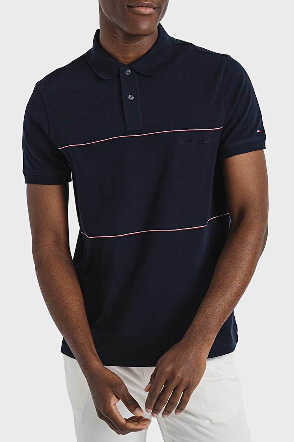 Tommy Hilfiger Erkek Polo Yaka T Shirt MW0MW38125 DW5