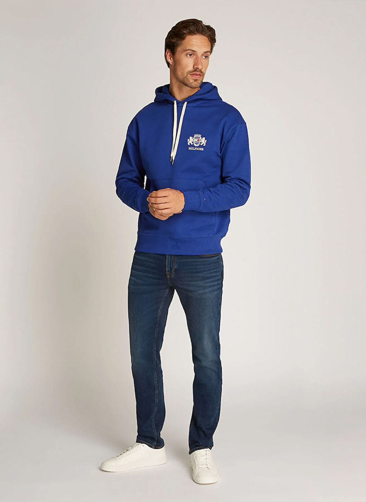 Tommy Hilfiger Mavi Erkek Sweatshırt MW0MW37462D03