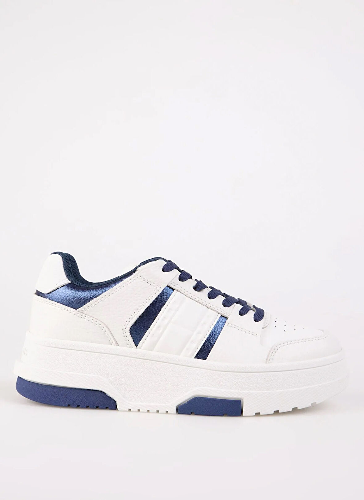 Tommy Hilfiger Beyaz - Mavi Kadın Sneaker EN0EN02702