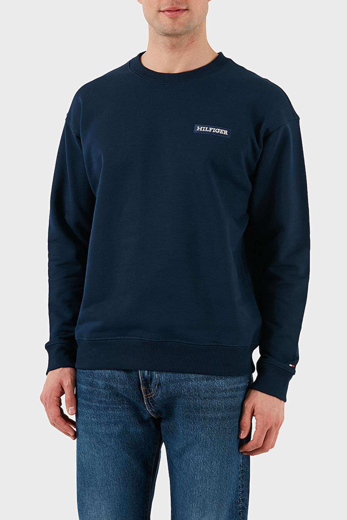 Tommy Hilfiger Erkek Sweat MW0MW37857 DAF
