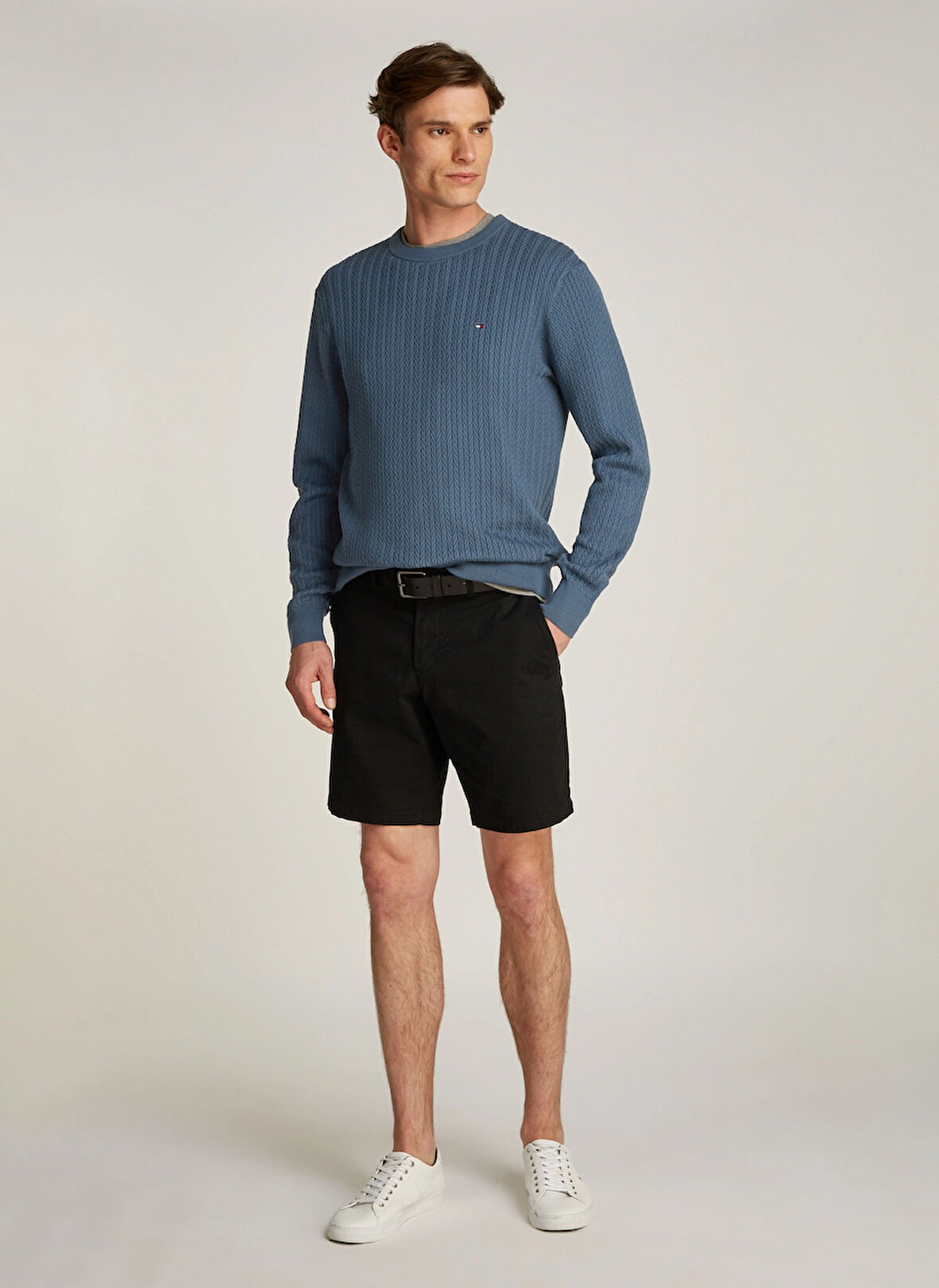 Tommy Hilfiger Mavi Erkek Kazak MW0MW37400DBZ