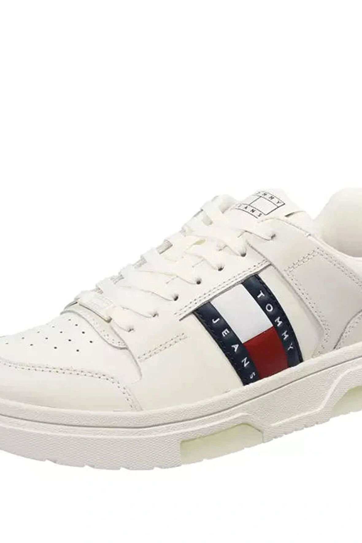 Tommy Hilfiger Erkek Ekru Brooklyn Deri Sneaker