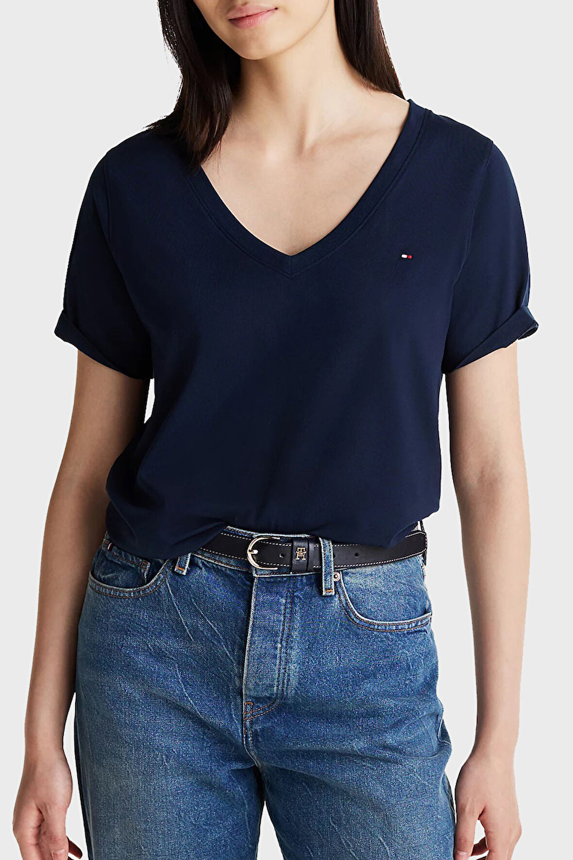 Tommy Hilfiger Bayan T Shirt WW0WW44177 C1G