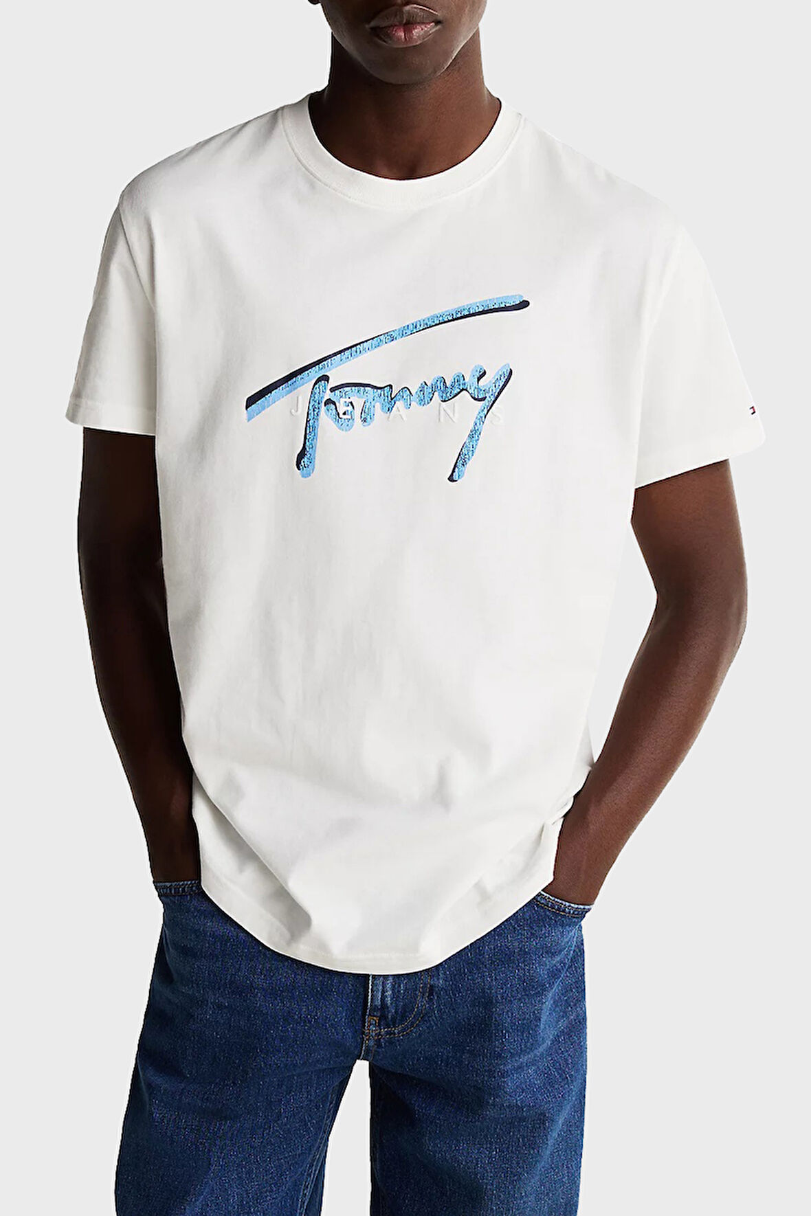 Tommy Jeans Erkek T Shirt DM0DM21109 YBL