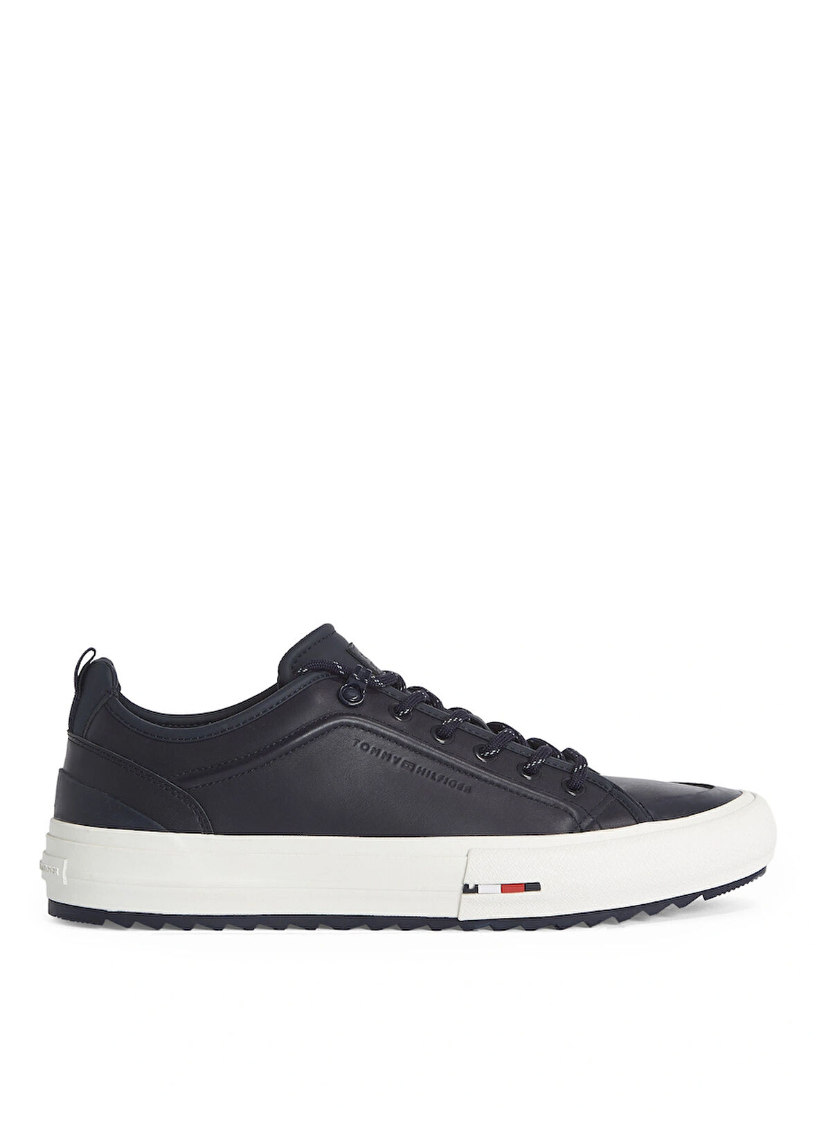 Tommy Hilfiger Lacivert Erkek Sneaker TH HI VULC CLEAT LOW LTH