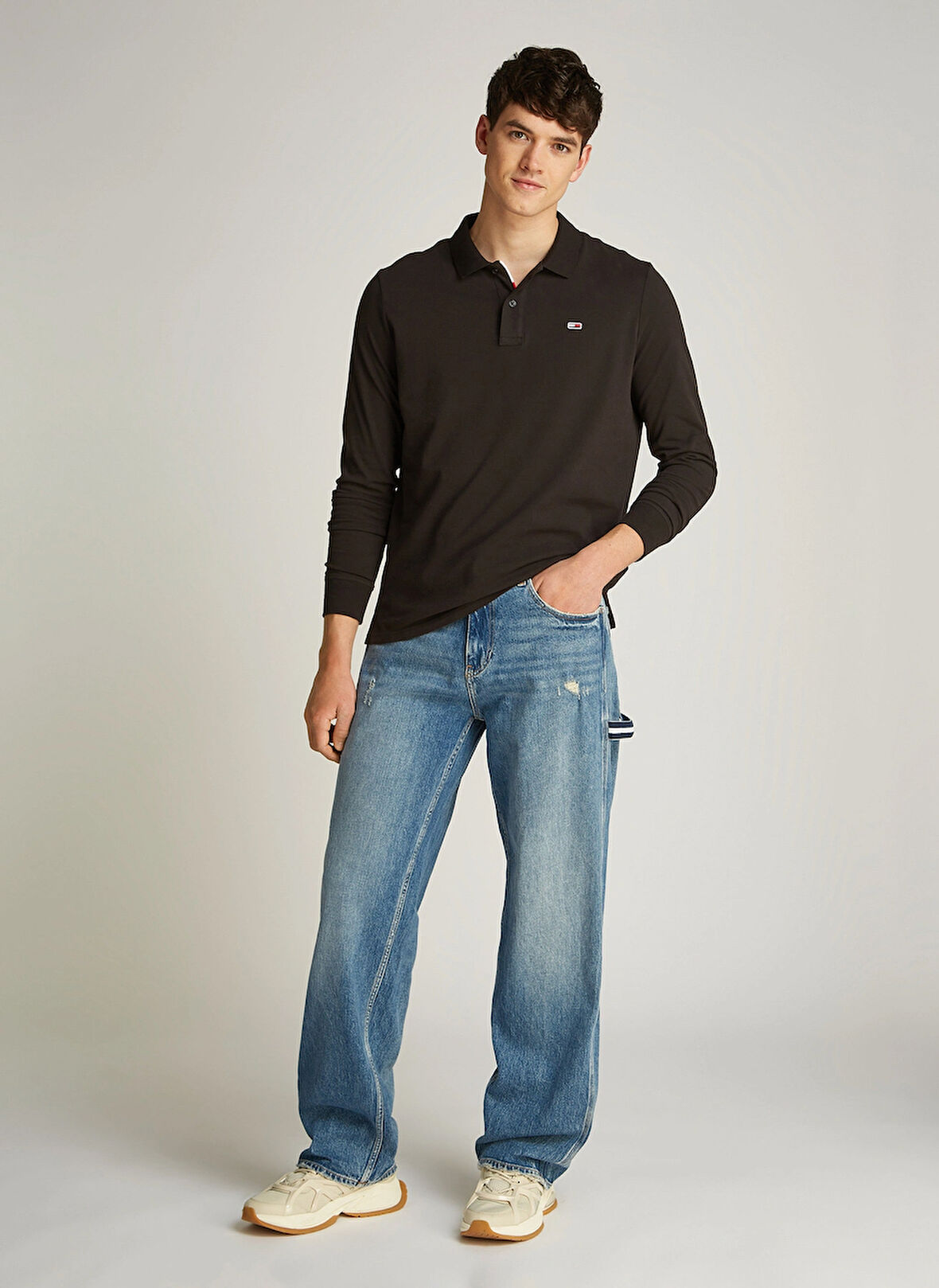 Tommy Jeans Normal Bel Relaxed Erkek Denim Pantolon DM0DM211701A5 JAIMIE RLXD STR CARP