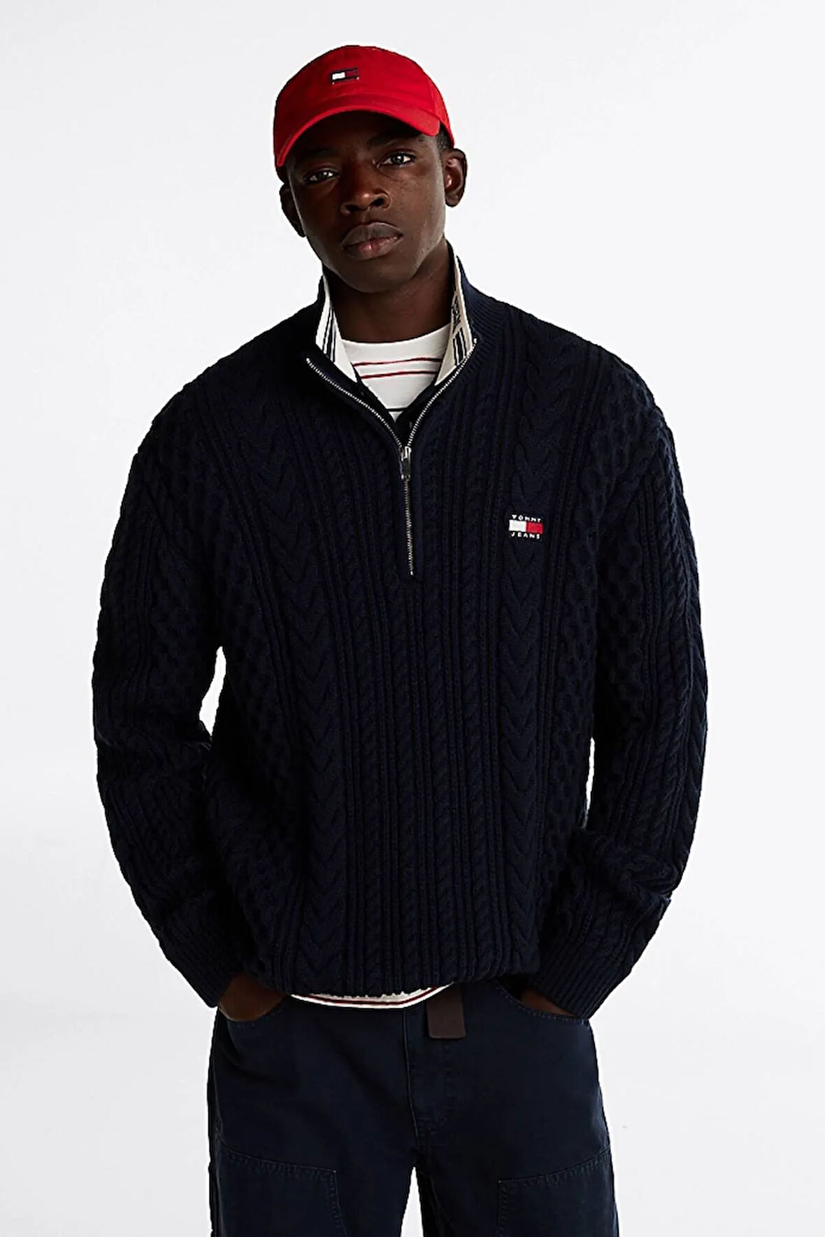 TOMMY JEANS Erkek Triko-DM0DM20301