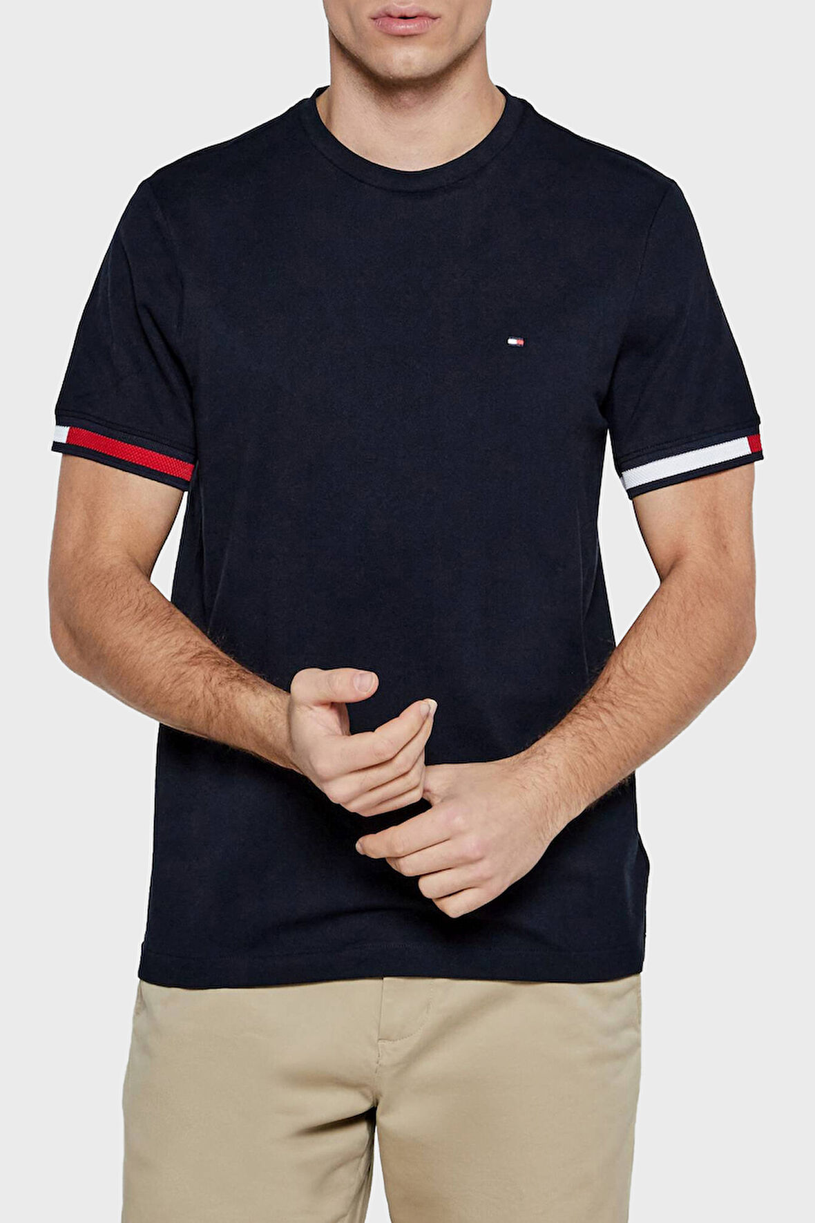Tommy Hilfiger Erkek T Shirt MW0MW38078 DW5