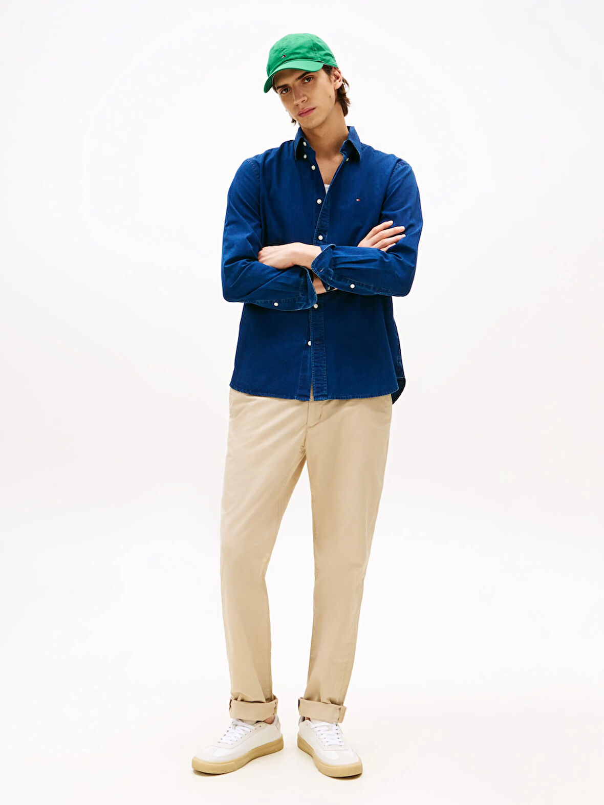 CHAMBRAY RF SHIRT Erkek Mavi Gömlek - MW0MW38134