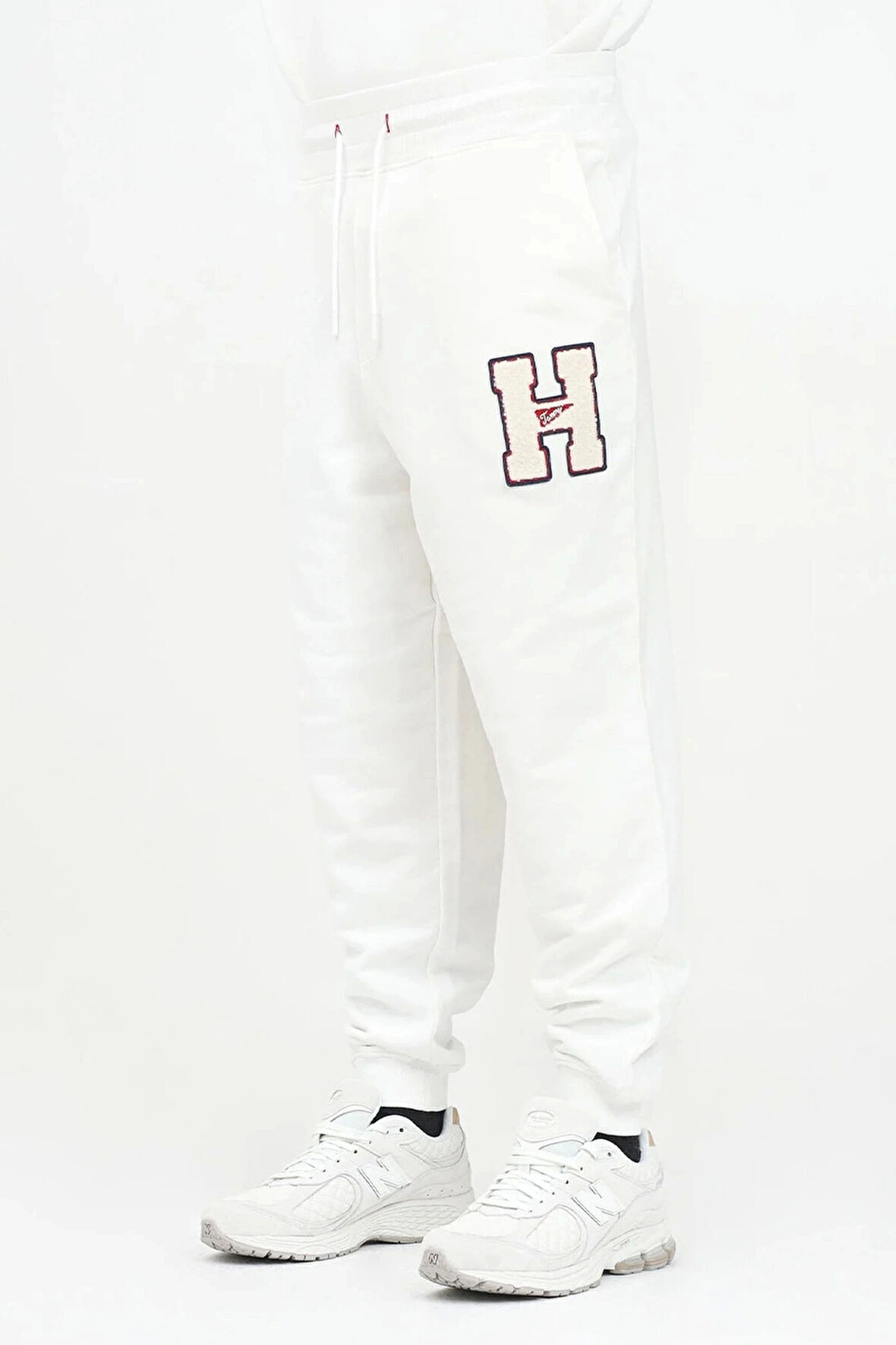 Tommy Hilfiger Erkek Beyaz Pamuklu Eşofman Altı