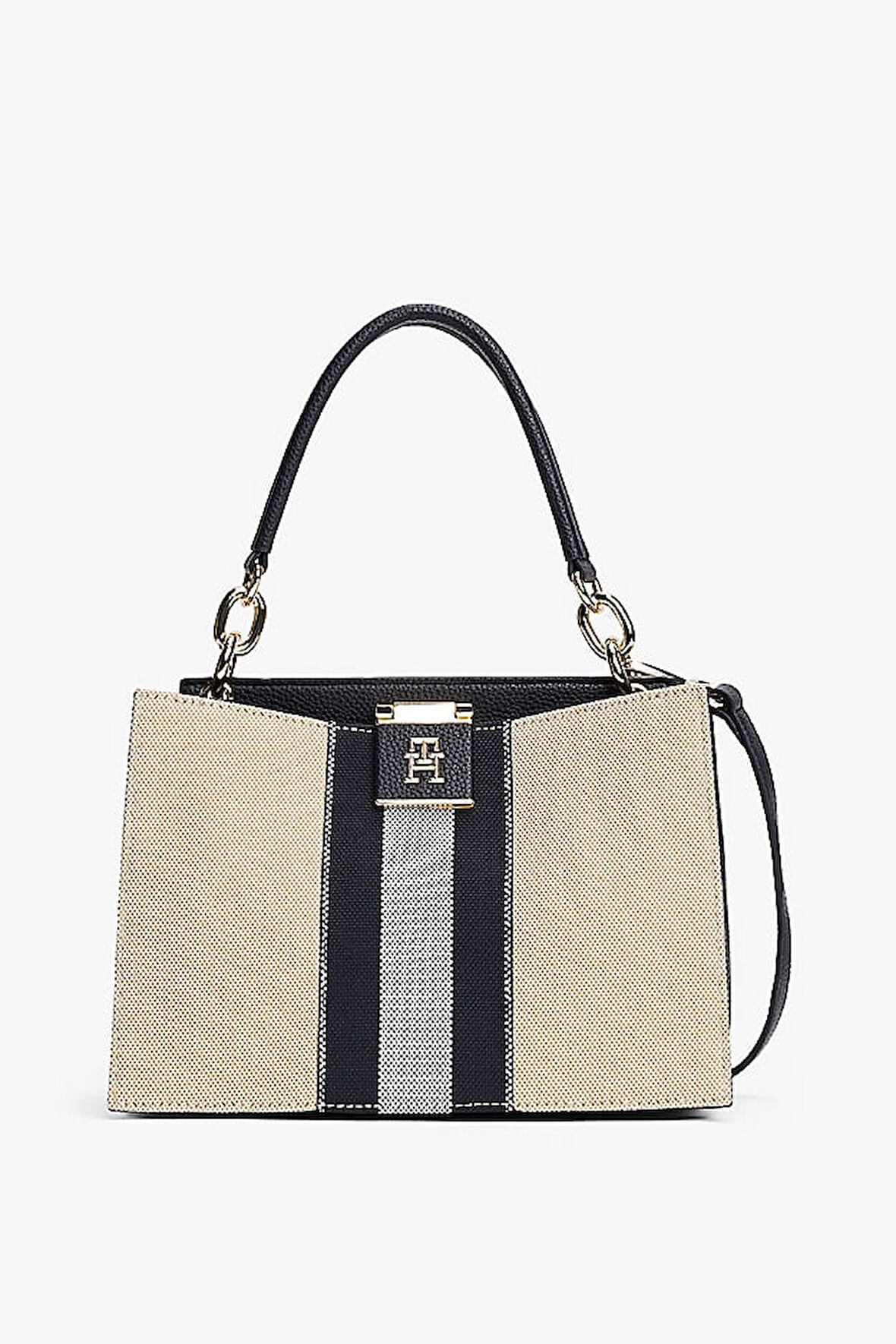Kadın Th Mini Tote Canvas Omuz Çantası - Lacivert | undefined