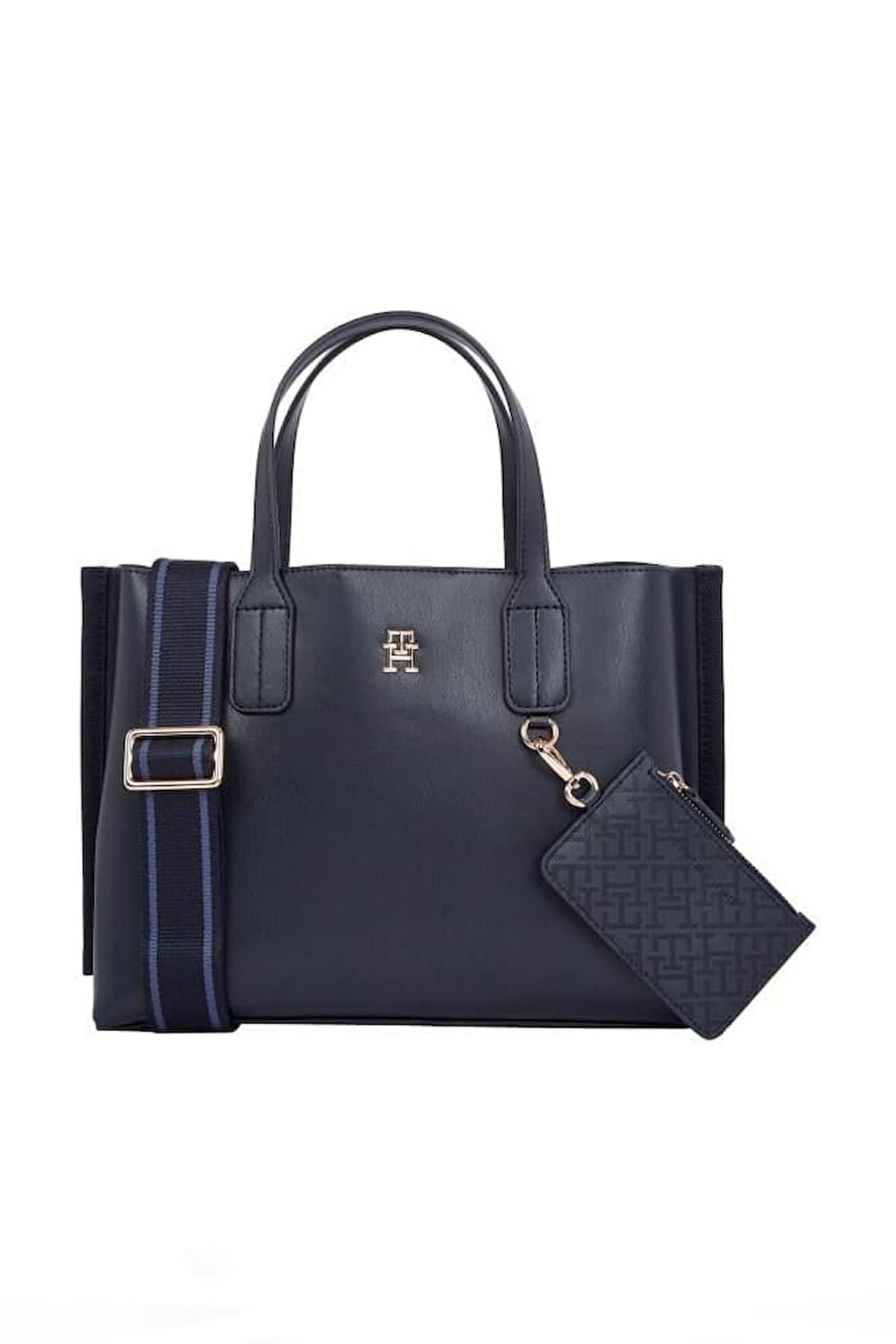 Kadın Th Webbing Strap Tote El Çantası - Lacivert | S
