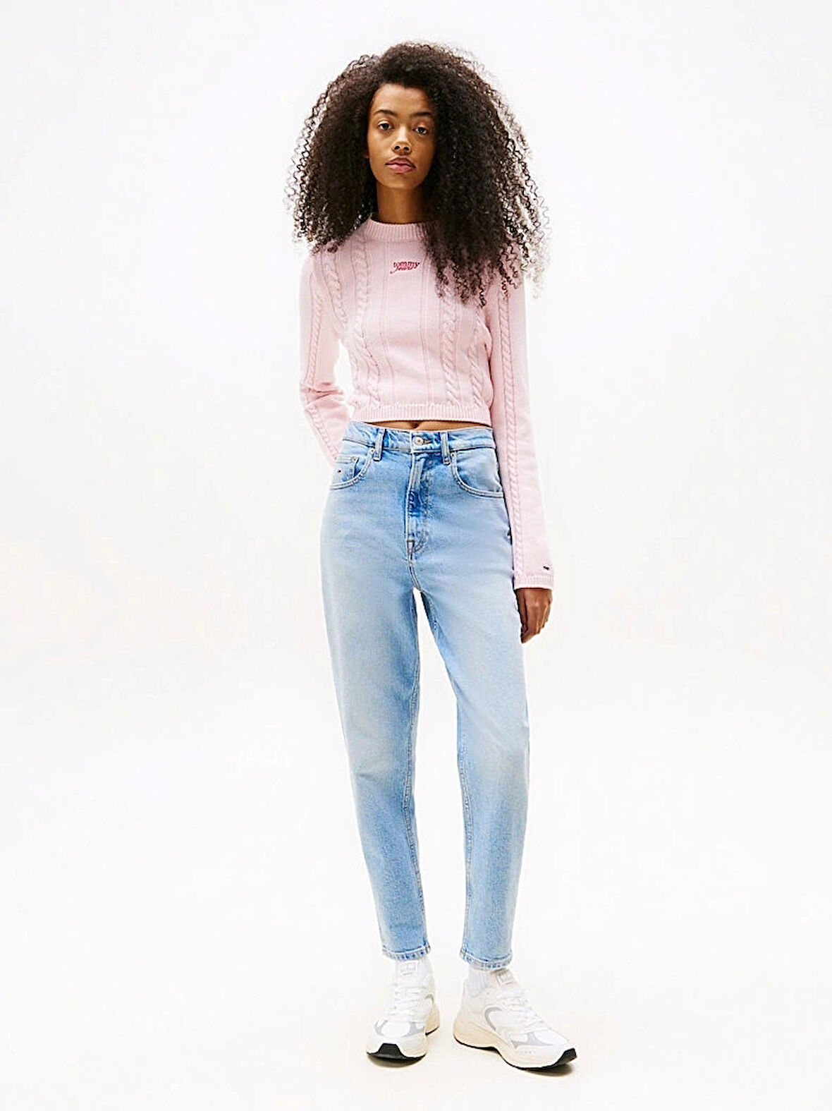 Tommy Jeans MOM JEAN UH TPR BI0112 CO Kadın  Jeans DW0DW200411AB