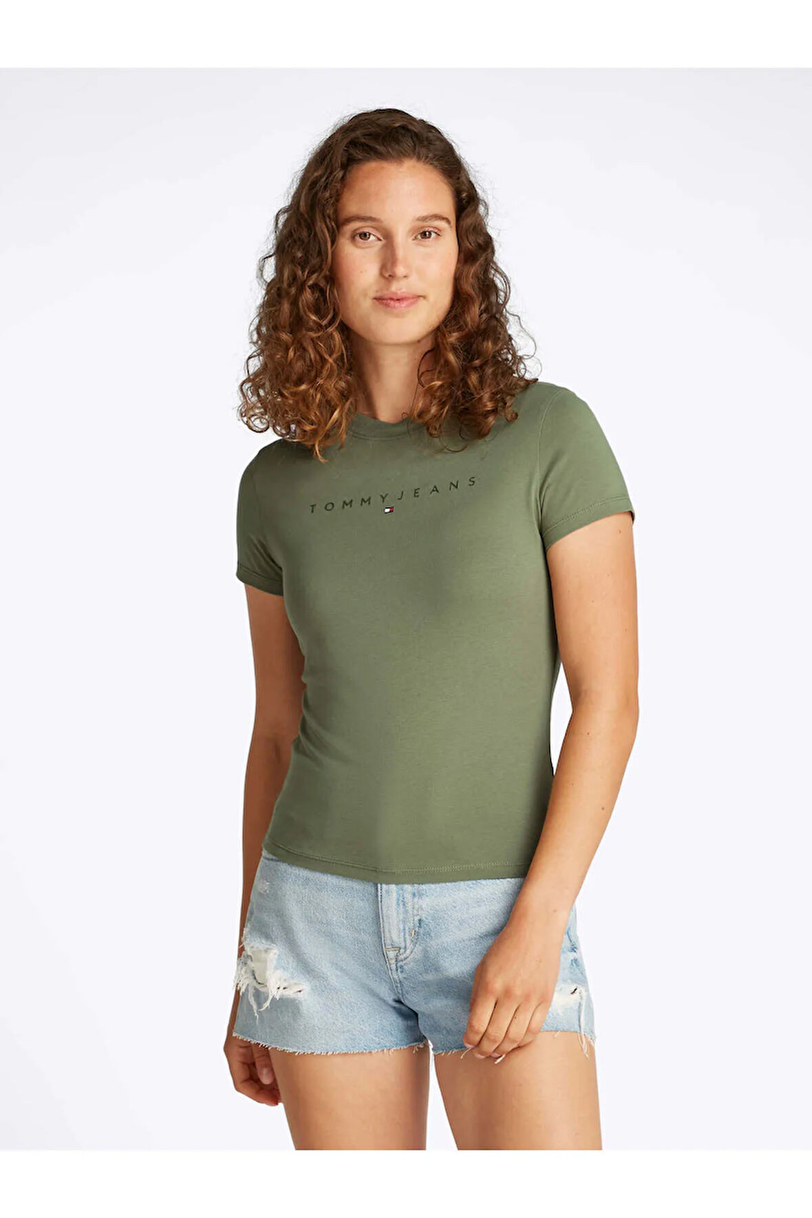 TOMMY JEANS Kadın Tişört-DW0DW20315