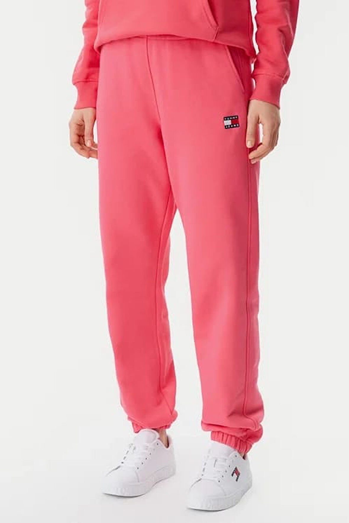 Kadın Tjw Badge Jogger Eşofman Altı - Pembe | L