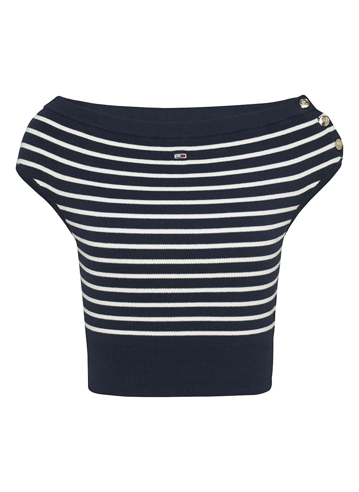 Tommy Jeans Kayık Yaka Mavi Kadın Bluz DW0DW20252C1G