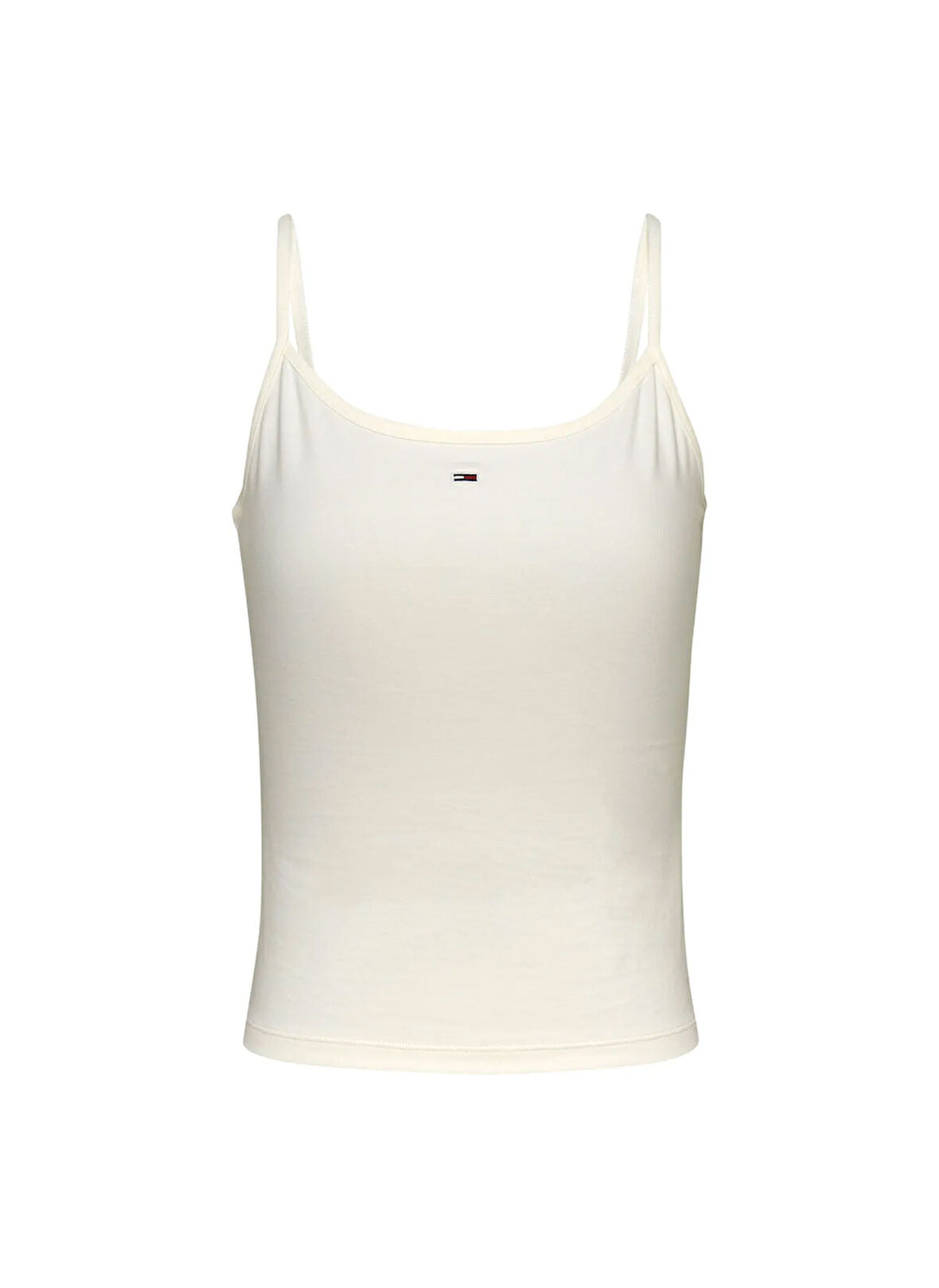 Tommy Jeans Bisiklet Yaka Beyaz Kadın T-Shirt DW0DW20675YBL